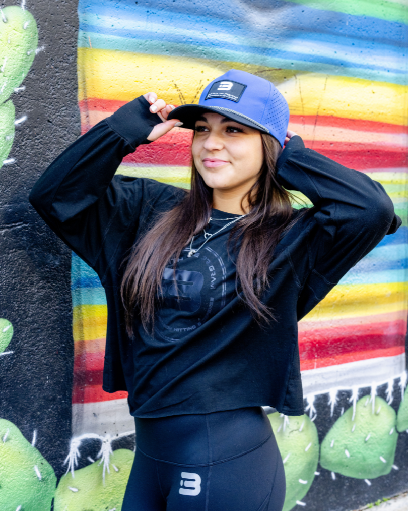 Jett – Black on Black Open Back Shirt with Thumb Holes 🖤🔥