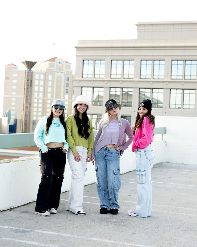 Lillith β Lavender Flowy Long Sleeve with Monochrome Design πβ¨