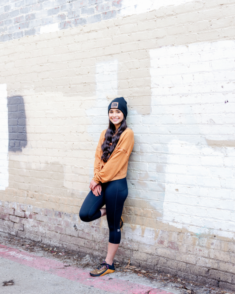 Camille – Burnt Orange Shirt with Metallic Copper Details 🍂⚡